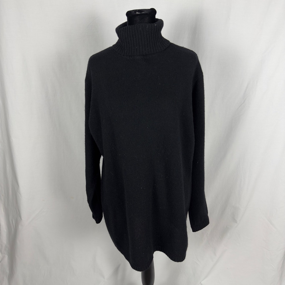 VTG The Limited Black Lambswool Knit Turtleneck - Women's M